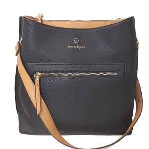 Nanette Lepore women casual fashion shoulder black large bucket tote bag purse